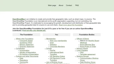 Screenshot of Osmfoundation.org