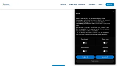 Screenshot of Lunarg.com