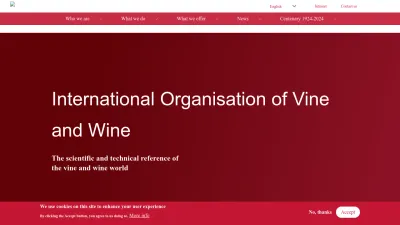 Screenshot of Oiv.int