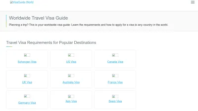 Screenshot of Visaguide.world