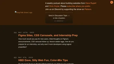 Screenshot of Shoptalkshow.com
