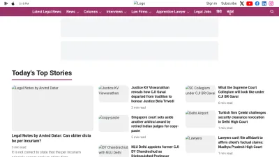 Screenshot of Barandbench.com