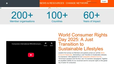 Screenshot of Consumersinternational.org