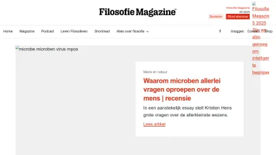 Screenshot of Filosofie.nl