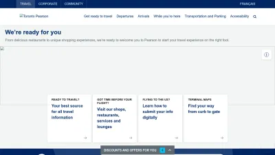 Screenshot of Torontopearson.com