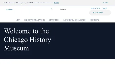 Screenshot preview of chicagohistory.org