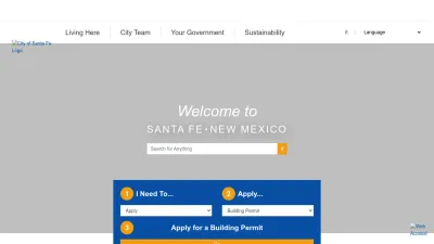 Screenshot of Santafenm.gov