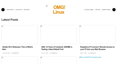 Screenshot of Omglinux.com