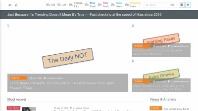 Screenshot preview of leadstories.com