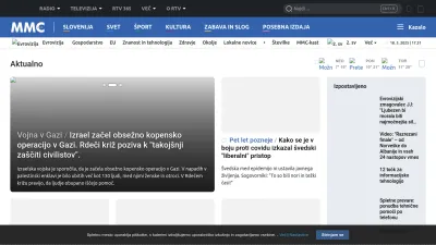 Screenshot of Rtvslo.si