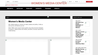 Screenshot of Womensmediacenter.com