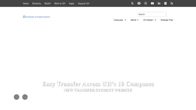 Screenshot of Www2.hawaii.edu