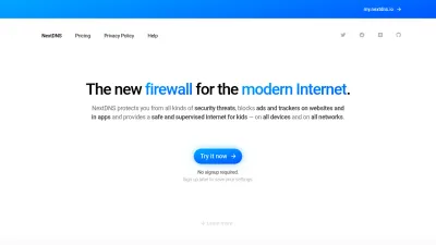 Screenshot of Nextdns.io