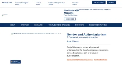 Screenshot of Politicalresearch.org