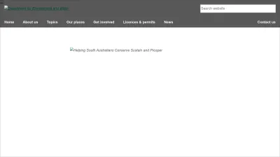 Screenshot of Environment.sa.gov.au