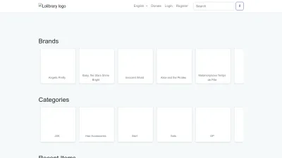 Screenshot of Lolibrary.org