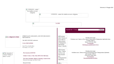 Screenshot of Cesnur.org