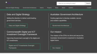 Screenshot of Dta.gov.au