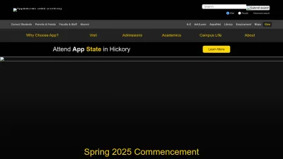 Screenshot of Appstate.edu