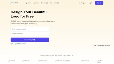 Screenshot of Turbologo.com