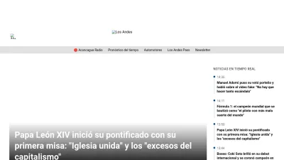 Screenshot of Losandes.com.ar