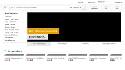 Screenshot of Hood.de