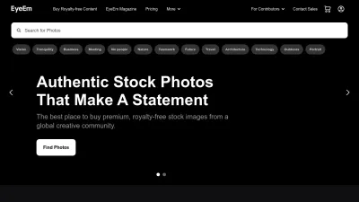 Screenshot of Eyeem.com