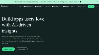 Screenshot preview of saucelabs.com