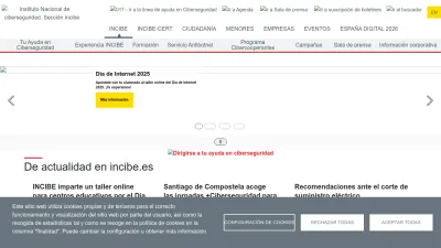 Screenshot of Incibe.es