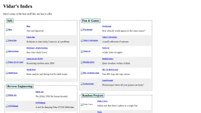 Screenshot of Vidarholen.net