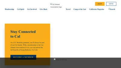 Screenshot of Alumni.berkeley.edu