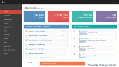 Screenshot of Littlegolem.net