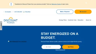 Screenshot of Discountpowertx.com