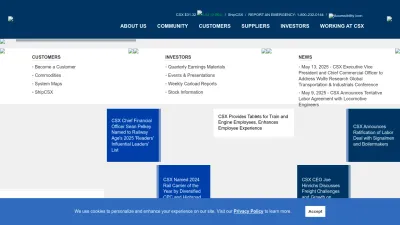 Screenshot of Csx.com