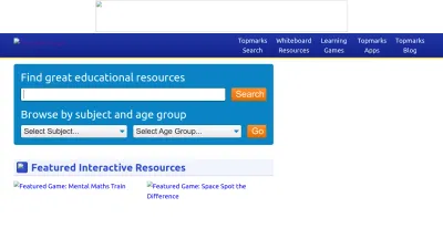 Screenshot preview of topmarks.co.uk