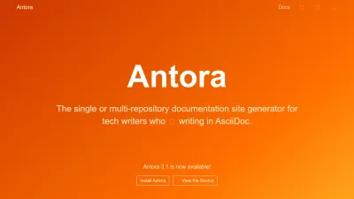 Screenshot of Antora.org