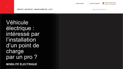 Screenshot of Legrand.fr
