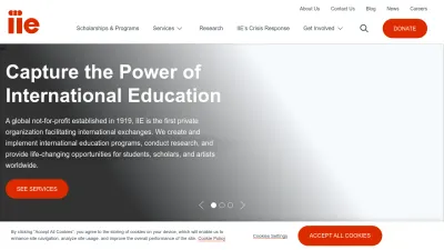 Screenshot of Iie.org