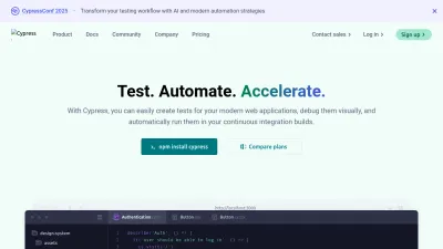 Screenshot of Cypress.io