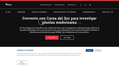 Screenshot of Tec.ac.cr