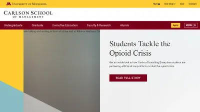 Screenshot preview of carlsonschool.umn.edu