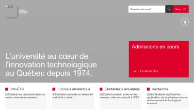 Screenshot of Etsmtl.ca