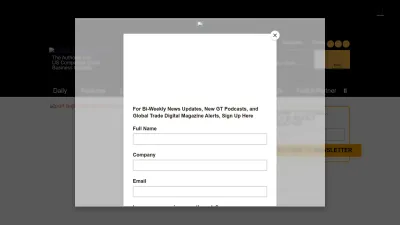 Screenshot of Globaltrademag.com