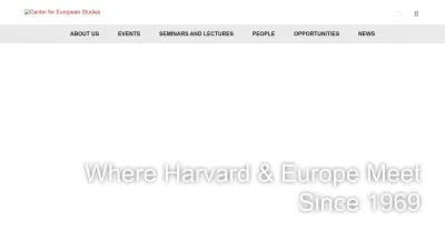 Screenshot of Ces.fas.harvard.edu