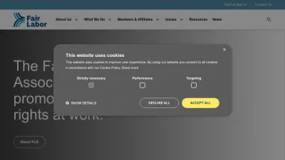 Screenshot of Fairlabor.org