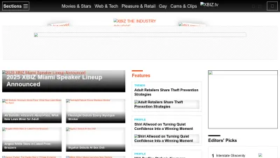 Screenshot of Xbiz.com