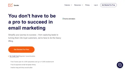 Screenshot of Sender.net