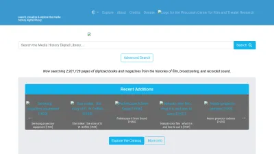 Screenshot of Lantern.mediahist.org