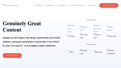 Screenshot of Firstpagesage.com