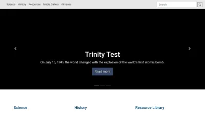 Screenshot of Atomicarchive.com
